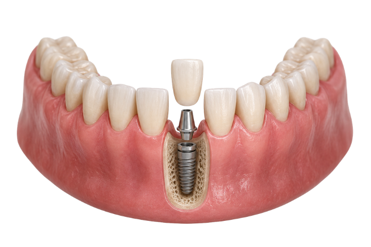 Implante dental unitario