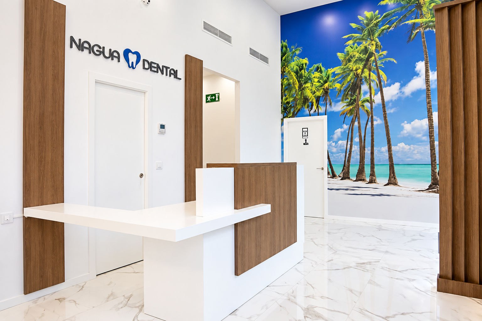 Clínica Nagua Dental Jerez, Cáceres y Coria, recepción de la clínica